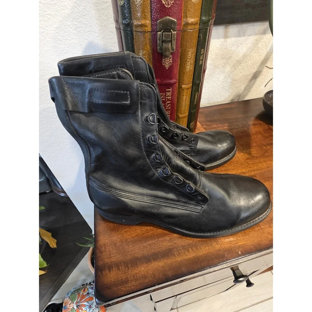 Men's 12  Cove Shoe Company Biltrite Military Steel Toe Boots Black 1996 USA